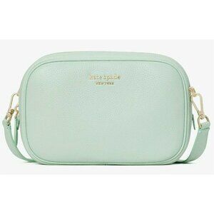 S Kate Spade Astrid Oval Crossbody Leather Bag Crystal Blue PXR00437 Aquamarine